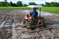 Man with plow truck.