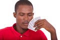 Man with poker cards Royalty Free Stock Photo