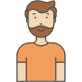 Man portrait icon business people avatar vector