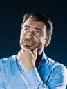 Man Portrait Thinking Royalty Free Stock Photo