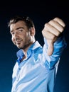 Man Portrait thumb down Royalty Free Stock Photo