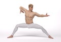 3d Render: a man pose an action with China martial Arts Styles, Kung Fu Royalty Free Stock Photo