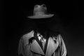 Noir movie character Royalty Free Stock Photo