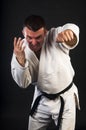 Man practicing Brazilian jiu-jitsu (BJJ) Royalty Free Stock Photo