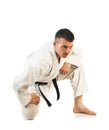 Man practicing Brazilian jiu-jitsu (BJJ) Royalty Free Stock Photo