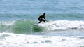 Man practicing Surf, Castelldefels Royalty Free Stock Photo