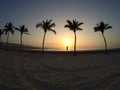 Man practicing yoga ocean beach salalah Oman 5 Royalty Free Stock Photo