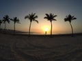 Man practicing yoga ocean beach salalah Oman 6 Royalty Free Stock Photo