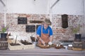 Man Preparing Speciality Sausages