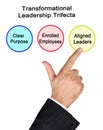 Presenting Transformational Leadership Trifecta Royalty Free Stock Photo