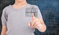Man pressing Performance button
