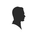 man profil silhouette. Vector illustration. man icon