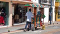 Vendor cart on the main street