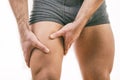 Man with quadriceps pain