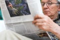 Man read newspapers Royalty Free Stock Photo