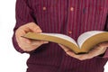 Man reading a bible Royalty Free Stock Photo