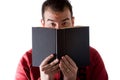 Man Reading a Book Royalty Free Stock Photo