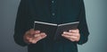 Man reading a book. Education, Learning Royalty Free Stock Photo