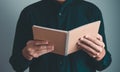 Man reading a book. Education, Learning Royalty Free Stock Photo