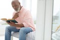 Man reading a book Royalty Free Stock Photo