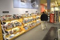 Man reading a magazine at a newstand in Annapolis, Maryland Royalty Free Stock Photo