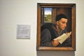 A Man Reading Saint Ivo Workshop of Rogier van der Weyden at the National Gallery in London, England