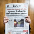 Libero Italian newspaper Royalty Free Stock Photo