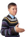 Man ready to hand shake Royalty Free Stock Photo