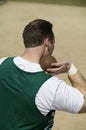 Man Ready To Throw Shot Put Royalty Free Stock Photo