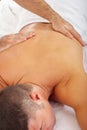 Man receive spa massage Royalty Free Stock Photo