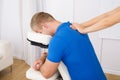 Man Receiving Shoulder Massage Royalty Free Stock Photo