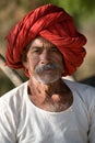 Man in red turban