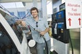 Man Refueling Car At Natural Gas Station Royalty Free Stock Photo