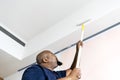 A man renovating the house Royalty Free Stock Photo