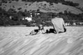 Man resting on Valdevaqueros Dune