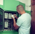 Man rewrites the meter readings