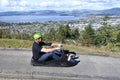 Man ride on Skyline Rotorua Luge