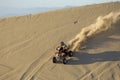 Man Riding Atv In Desert Royalty Free Stock Photo