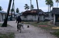 A man riding a bicycle, Zanzibar
