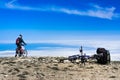 Man riding a bike Royalty Free Stock Photo