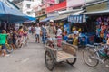 Man riding cart