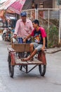 Man riding cart