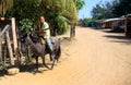 A Man Riding a Horse with Machete in Rural Honduras