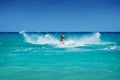 Man riding jet ski Royalty Free Stock Photo