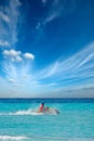 Man riding jet ski Royalty Free Stock Photo