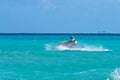 Man riding jet ski Royalty Free Stock Photo