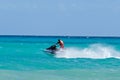 Man riding jet ski Royalty Free Stock Photo