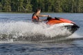 Man riding wave runner Royalty Free Stock Photo