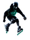 Man Roller Skater inline Roller Blading Royalty Free Stock Photo