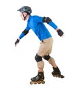 Man roller skating Royalty Free Stock Photo